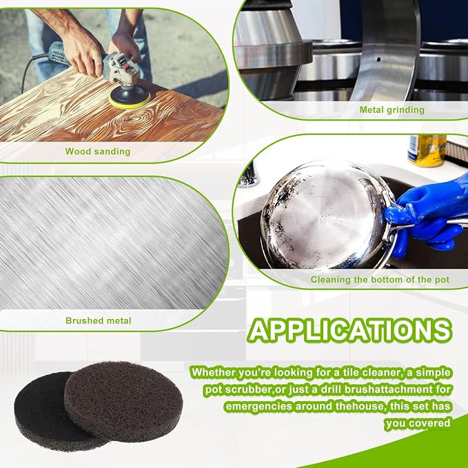 16pcs Performance Pads Power Scrubber Pads Set Electric Scrubber Replacement - Image 7