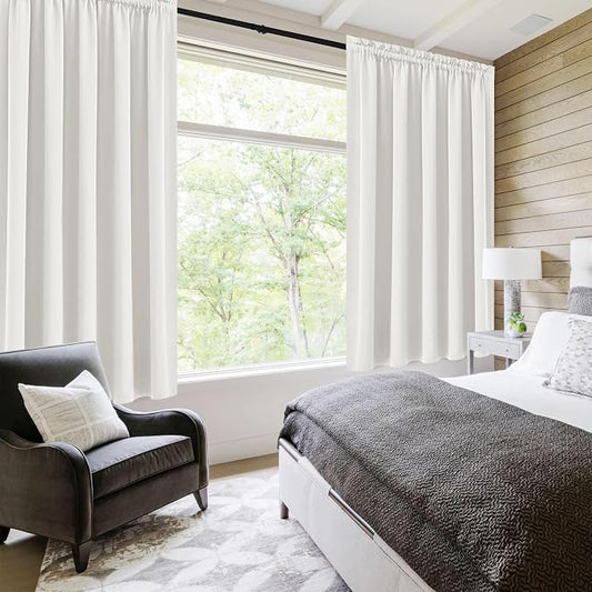 DWCN Blackout Curtains for Living Room Thermal Insulated, Energy Saving & Noise - Image 2