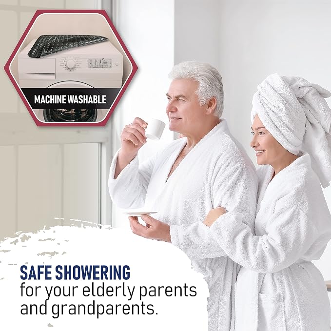ENKOSI Extra Large Square Non Slip Shower Mat - Image 8