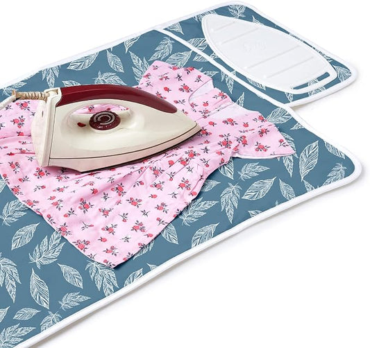 Encasa XO Ironing Mat/Pad with 3mm Padding & Silicone Iron Rest - Image 2