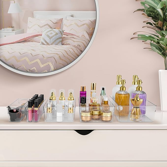 Sorbus Clear Plastic Storage Bins - Image 7