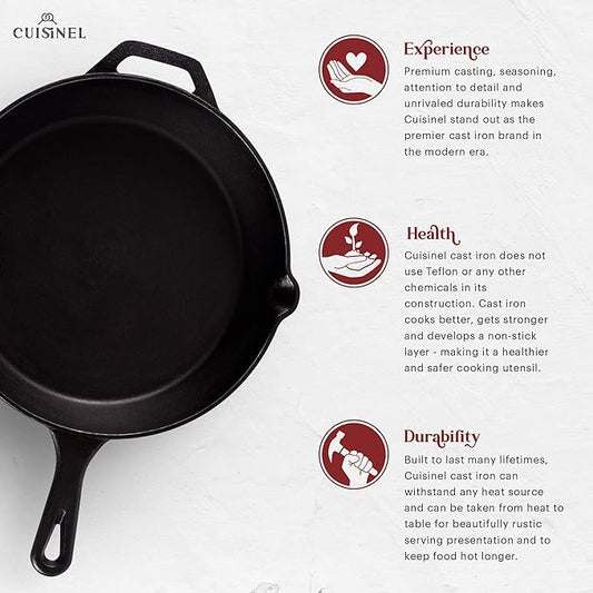 Cuisinel Cast Iron Skillet - Image 2