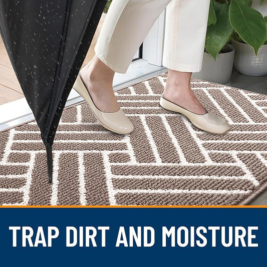 OLANLY Large Indoor Door Mat, 59x35 Inch, Dirt Resistant and Absorbent - Image 2