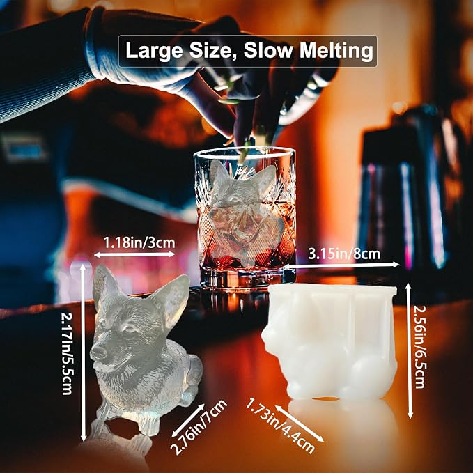 3D Corgi Dog Ice Cube Tray Molds Silicone - Image 7