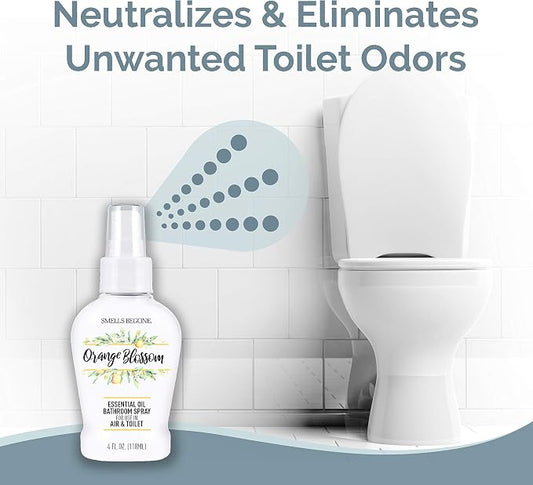 SMELLS BEGONE 4 oz Essential Oil Air Freshener Bathroom Spray - Image 2