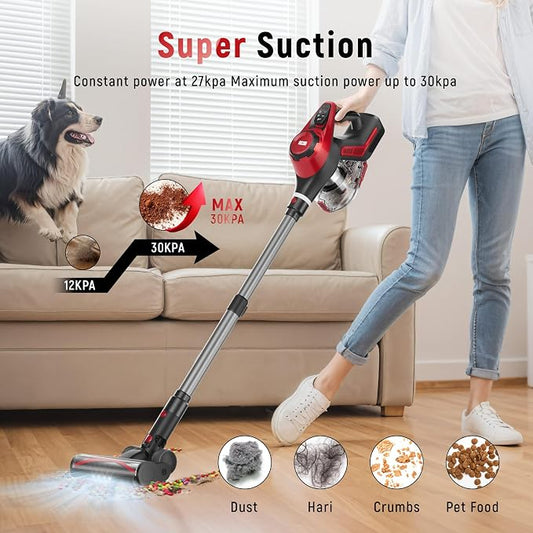 Cordless Vacuum Cleaner, 30Kpa Home Stick Vacuum, Smart Display & 1.5L Dust Cup - Image 2