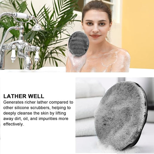 INNERNEED Soft Silicone Body Scrubber Handheld Shower Cleansing Brush, Gentle - Image 2