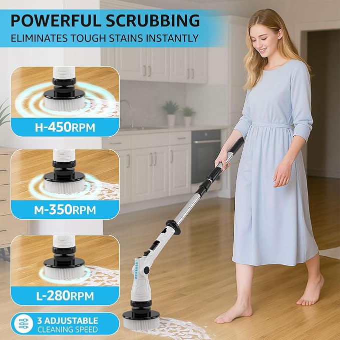 Electric Spin Scrubber – Cordless Power Cleaner - Image 9