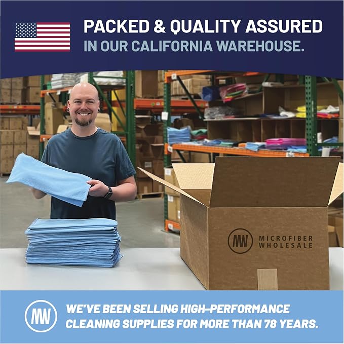 MW Pro Multi-Surface Microfiber Towel – Sand, Tan 12 Pack |16"x16" Premium - Image 7