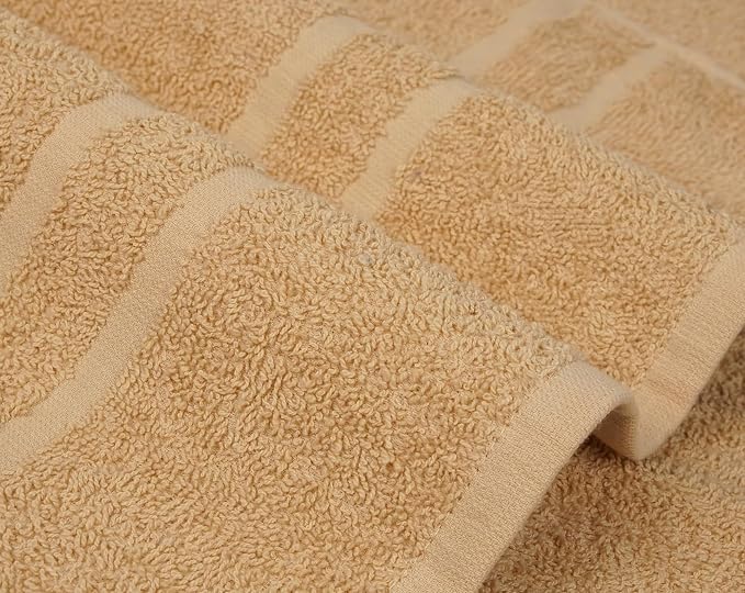 Basic Medium Bath Towels 24x48 Inches – Pack of 6 – Beige Color – Soft and - Image 9