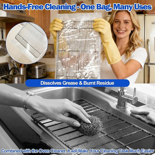 Palksky Oven Rack Cleaning Bags Kit, Reusable Soaking Bags - Image 2