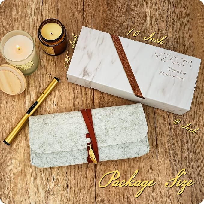 Exquisite Candle Accessories Tool Pack Bag, Rechargeable Electric Lighter, Wick - Image 7