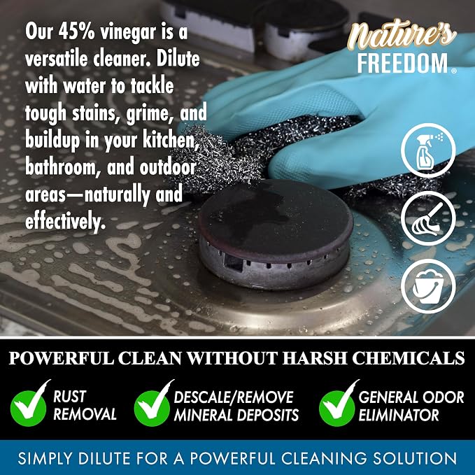 Nature's Freedom 45% Concentrated Vinegar, 4 Gallons - Image 8
