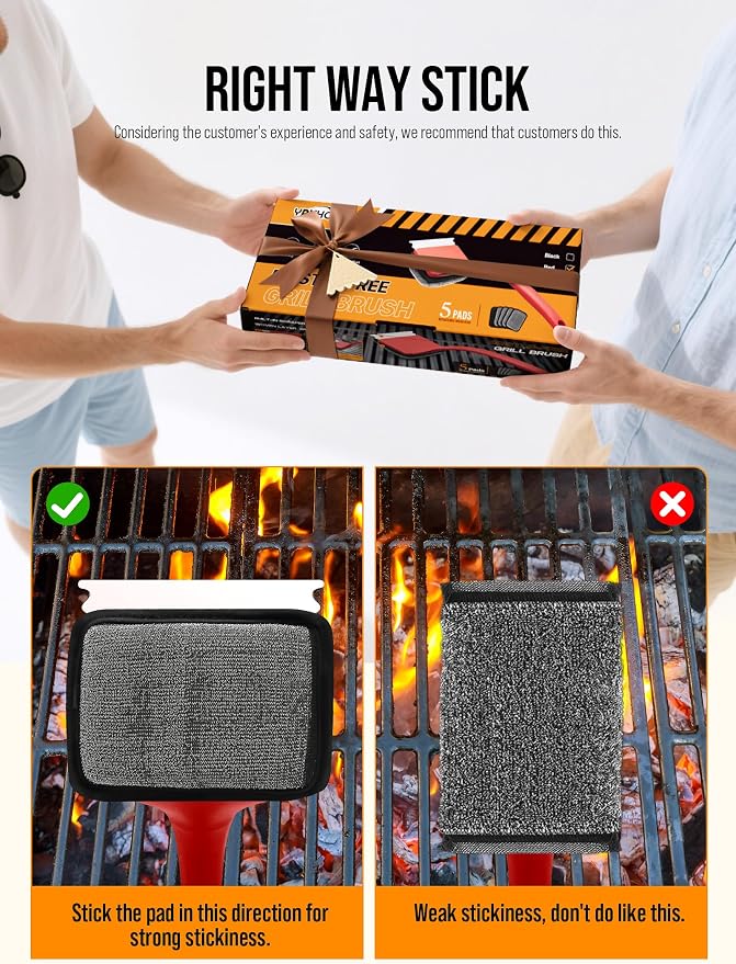 Grill Brush Bristle Free, Grill Cleaner Brush - Image 8