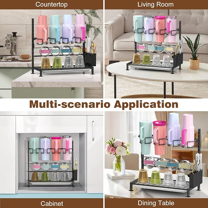 Housolution Water Bottle Organizer Drying Rack - Image 7