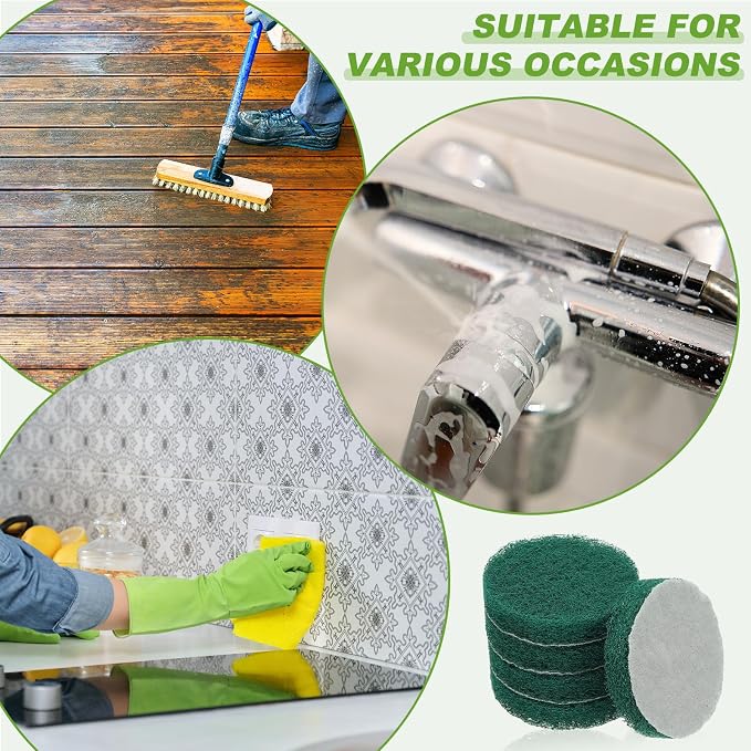 Power Scrub Pads, Scrubbing Pads 180 Grits Scouring Discs - Image 7