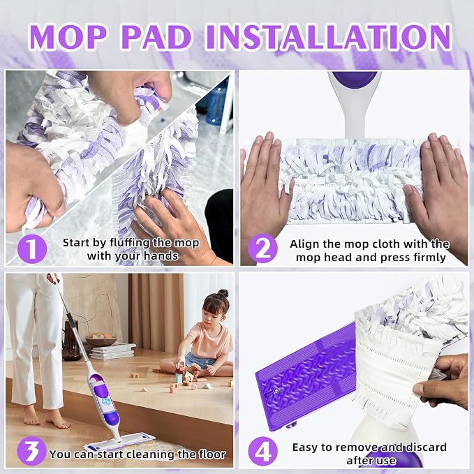 25 Count Disposable Heavy-Duty Power Mop Pads Refills - Image 6