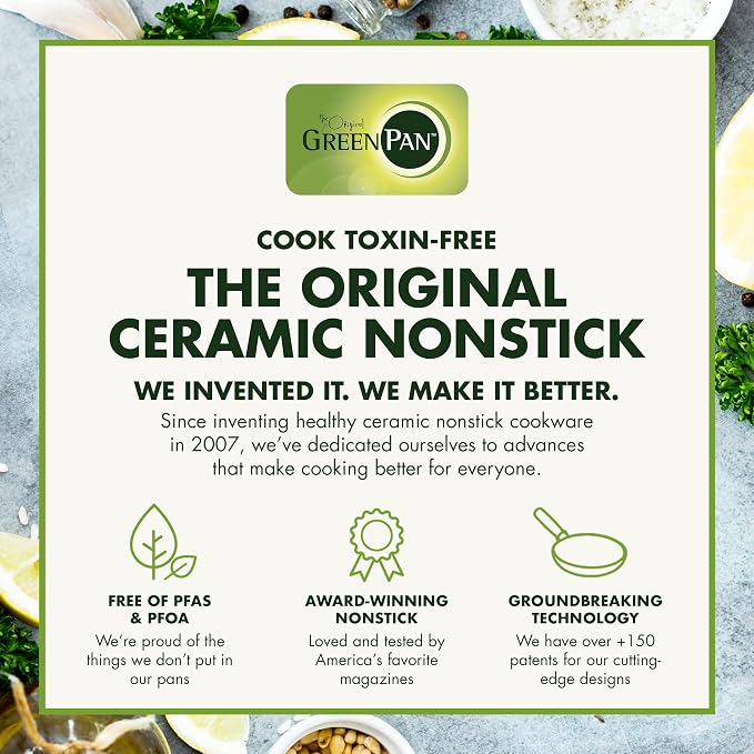 GreenPan Lima Hard Anodized 12" Frying Pan Skillet - Image 8