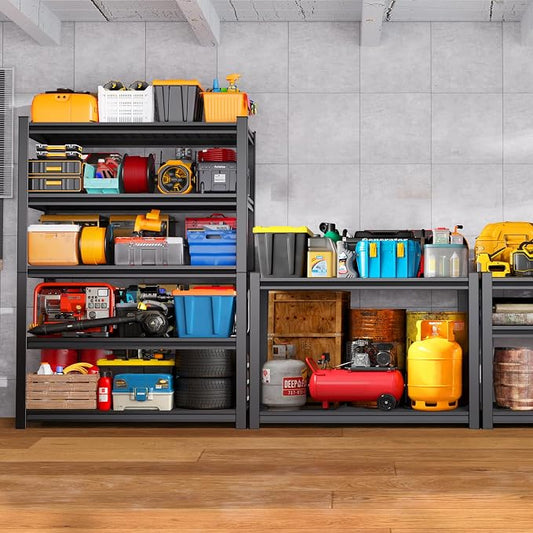 Garage Shelving-3000 lbs 5 Tier Storage Shelves, Adjustable Heavy Duty Metal - Image 2