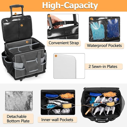 Large Rolling Cleaning Caddy - Image 2