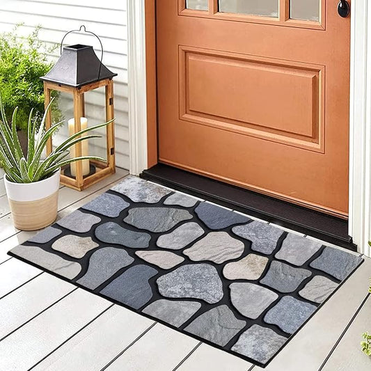 CHICHIC Welcome Door Mat 18X 30 Inch Front Doormat Outdoors - Image 2