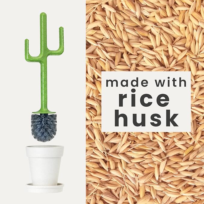 Vigar Cactus Toilet Brush Set, Toilet Brush and Holder Set - Image 6