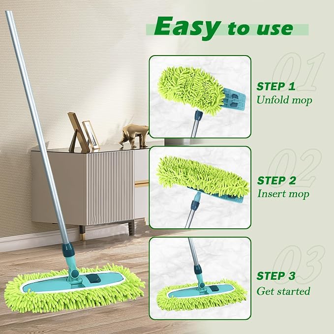 4PCS 14''~16'' Microfiber Dust Mop Pads Compatible - Image 8