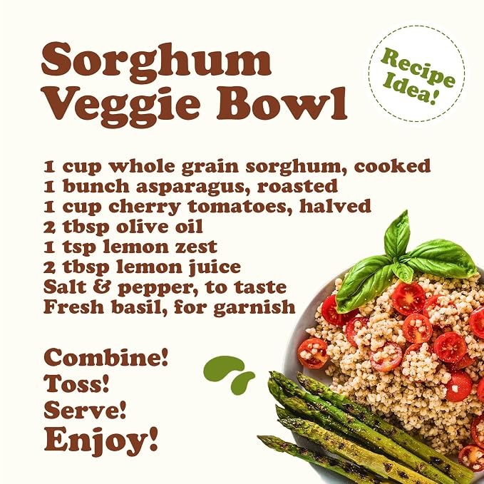 Food to Live Italian White Whole Grain Sorghum, 3 Pounds – Premium White - Image 8