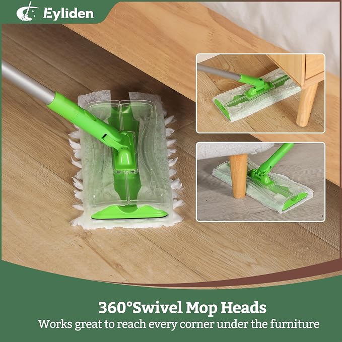 Eyliden Sweeper Mop with 36 Refills - Image 7