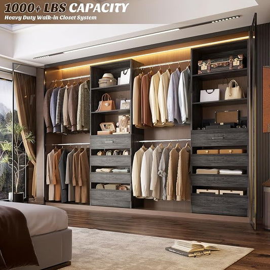 Aheaplus Closet System, 4-9 Ft Closet Organizer - Image 2