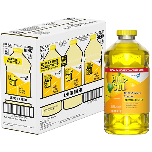 Pine-Sol Multi-Surface Cleaner, 2x Concentrated Formula, Lemon Fresh, 80 Fl Oz - Image 12