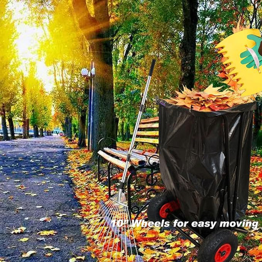 Mobile Trash Bag Holder Outdoor Lawn Leaf Bag Holder - Image 2