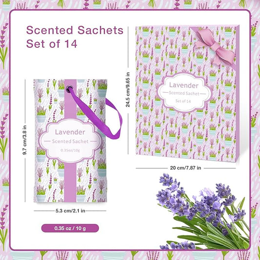 SCENTORINI Lavender Sachets for Drawers and Closets, Long-Lasting Sachets Bags - Image 2