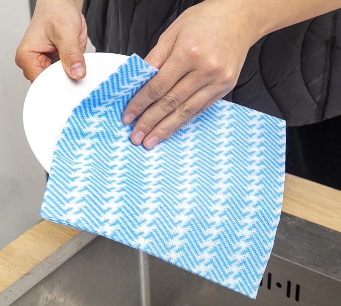 Reusable Cleaning Towels, Disposabel Dry Kitchen Wipes, Dish Cloths, Dry Quickly - Image 9