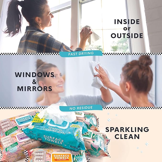 Single Surface Cleaning Wipes Bleach Free, Thick & Large Dispose, All-Purpose - Image 5