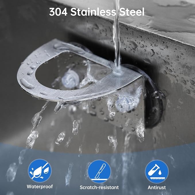 Stainless Steel Kitchen Sink Dish Brush Holder - Image 6