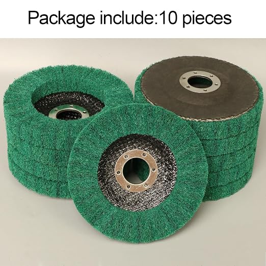 10Pcs 4.5" x 7/8" Nylon Fiber Flap Disc Polishing Grinding Wheel, Abrasive - Image 6