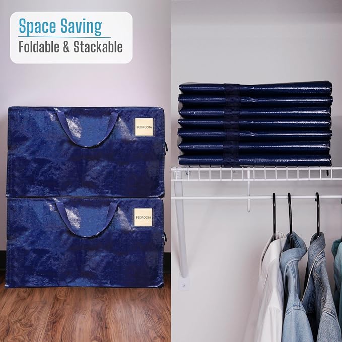 VENO 8 Pack Moving and Storage Bags, Heavy Duty, Alternative to Moving Boxes - Image 8