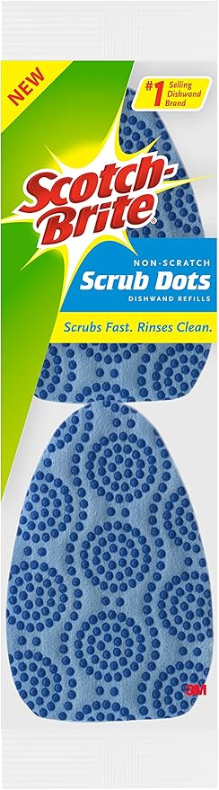 Scotch-Brite 2 Piece Scrub Dots Non-Scratch Dish Wand Refills by Scotch-Brite