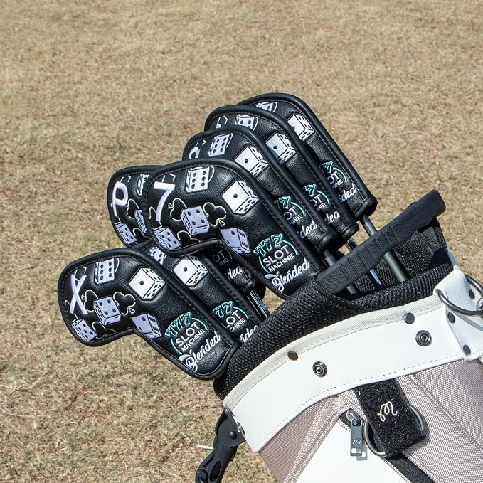 Golf Iron Covers Lucky 777 Golf Iron Headcover 10pcs Synthetic Leather Golf - Image 7