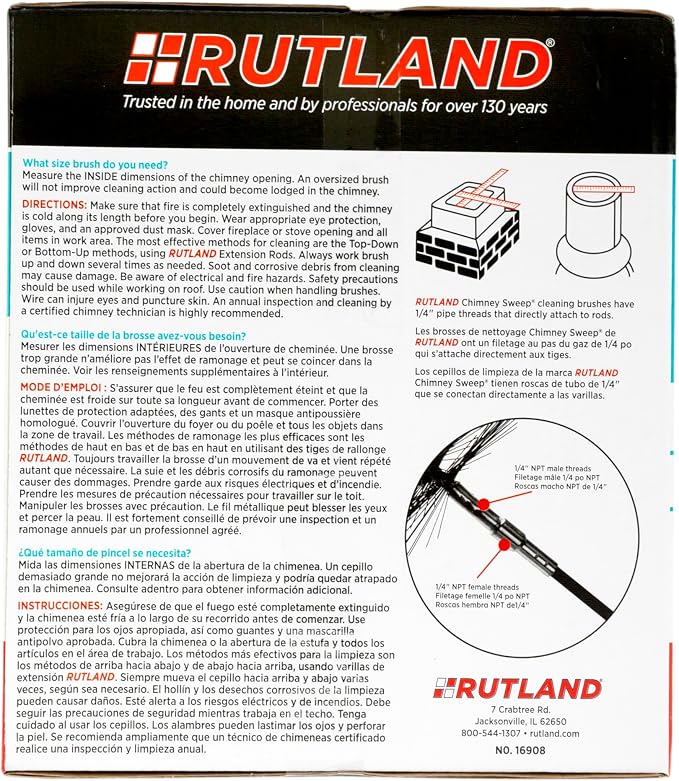 Rutland Products 16908 8-Inch Poly Chimney Cleaning Brush - Image 6