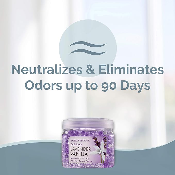 SMELLS BEGONE Odor Eliminator Gel Bead Value Pack - 72 oz - Air Freshener - - Image 7