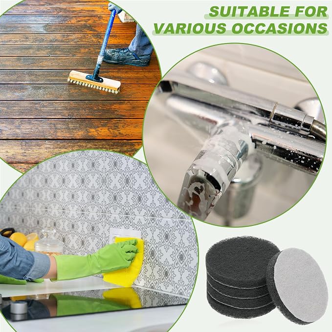 Power Scrub Pads, Scrubbing Pads 800 Grits Scouring Discs - Image 7