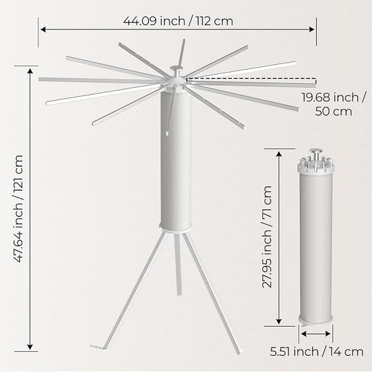 Tripod Clothes Drying Rack, Garment Rack Portable and Foldable Space Saving - Image 2