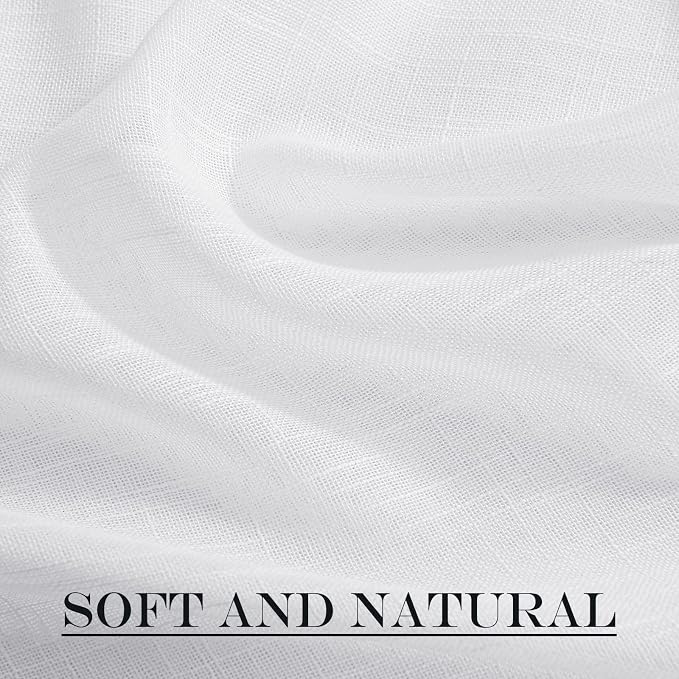 NICETOWN White Sheer Curtains for French Front Door, Short Curtains for Small - Image 8