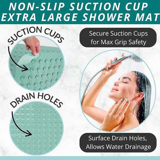 ENKOSI Extra Large Square Non Slip Shower Mat - Image 2