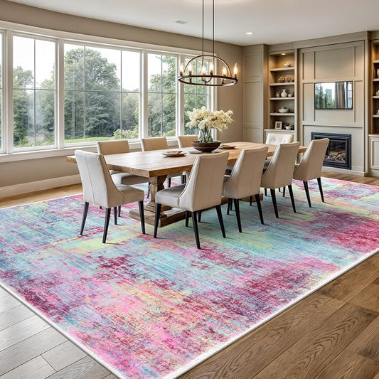 IOHOUZE Abstract Area Rugs 9x12 Ft Washable Large Rugs - Image 2
