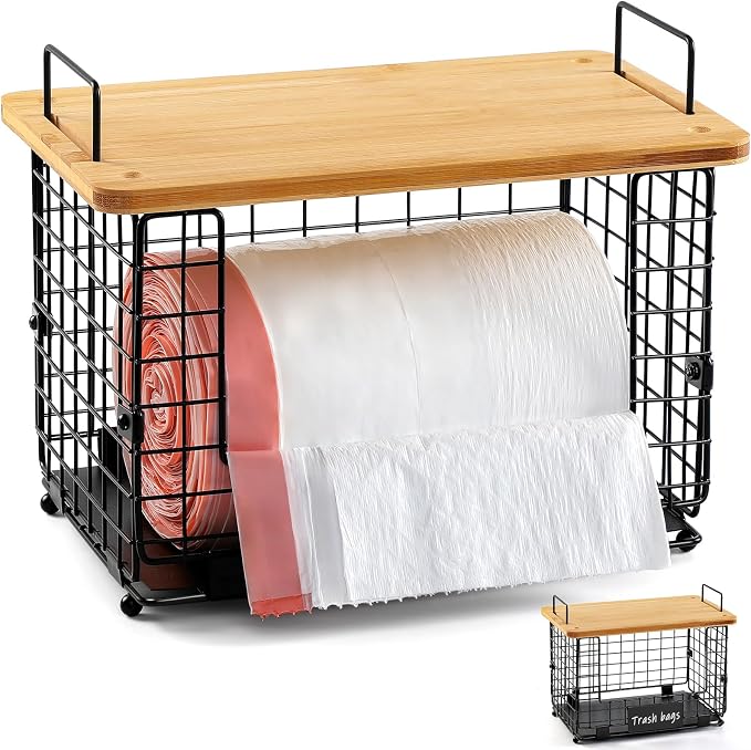 1 Pack Stackable Storage Trash Bag Baskets - Image 9