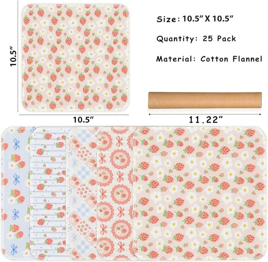 25 Pack Reusable Tissue Paperless Towel Roll Washable Cotton - Image 2