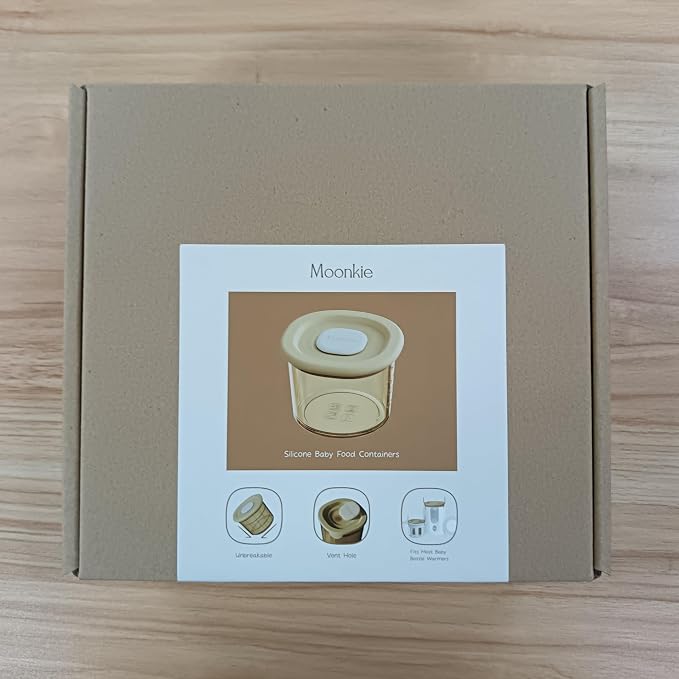Moonkie Silicone Baby Food Containers | 4 oz Baby Food Storage Jars - Image 14